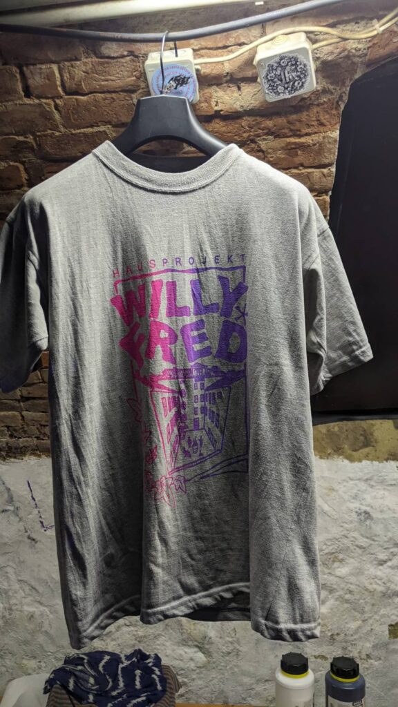 Siebgedrucktes Willy*Fred T-Shirt